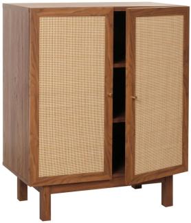 MCW Highboard MCW-M51, Türe mit handgefertigtem natürlichen Kubu Rattan