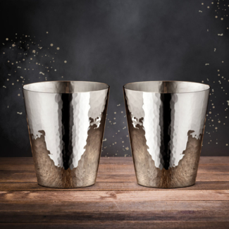 Robbe & Berking Martelé Gin-, Wasser- und Weinbecher 90g versilbert 2er-Set - Silber