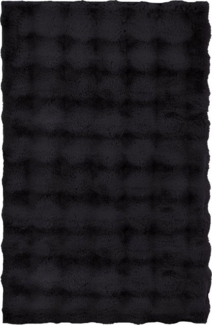 Kleine Wolke Badematte Cloud, Höhe 28 mm, rutschhemmend beschichtet, fußbodenheizungsgeeignet, Polyester, rechteckig, Badteppich, Uni Farben, Hoch-Tief Effekt, besonders weich