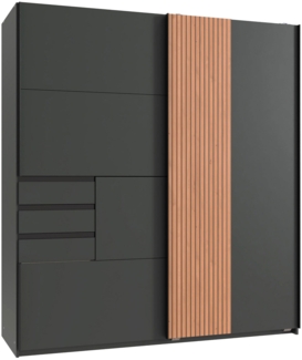 Schwebetürenschrank Coburg Kleiderschrank 180x65x198cm Farbe wählbar