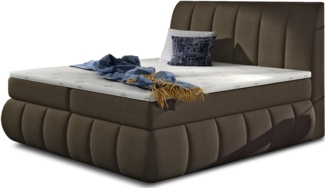 Eltap Vincenzo Bett (Orinoco 29) 180X200 Holzrahmen , Braun, 224 x 126 x 180 cm