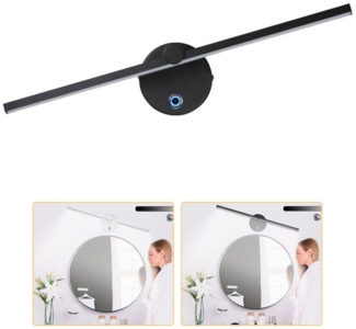 QUBEBU LED Spiegelleuchte Spiegelleuchte Badezimmer Lampe Spiegel Beleuchtung Wandbeleuchtung, LED fest integriert, 350° Einstellbar Badlampe Wandbeleuchtung, Schrank-Beleuchtung, LED Wandlampe Innen für Schlafzimmer, Arbeitszimmer, Flur