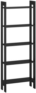 Bücherregal R651 Standregal 62 x 24 x 165,5 cm schwarz