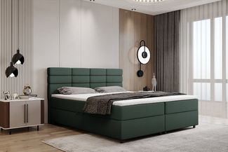 PANDA MÖBEL GmbH Boxbett Reve, 140x200, 160x200, 180x200, Boxbett mit Bettkasten und Topper