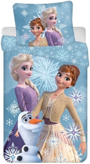 Disney Frozen Baumwolle Bettwäsche Bettbezug 140x200 cm & Kissenbezug 70x90 cm