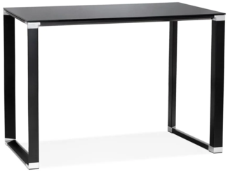Kokoon Design Schreibtisch / Hochtisch Warner Glas Schwarz 140cm