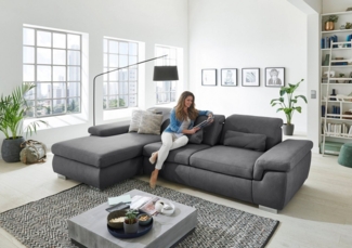 Die PlanBar Ecksofa MP-IN17041 L-Form, mit Sitztiefenverstellung, optional Kopfteilverstellung & Bettfunktion