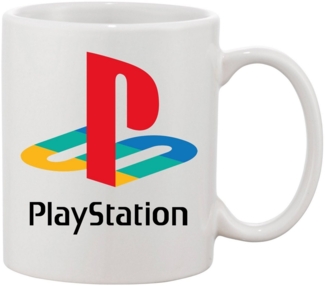 Blondie & Brownie Tasse Playstation Gamer Nerd Spiele Konsole, Keramik, Spülmaschinenfest