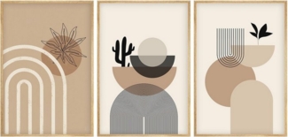 Wallity Leinwandbild Painting: 100% MDF (Thickness: 3 mm), 50 x 35 cm (3 Pieces) E4055, (3 St)