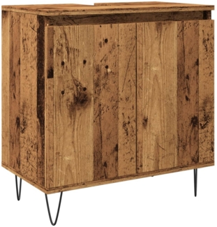 Badschrank Altholz-Optik 58 x 33 x 60 cm Holzwerkstoff