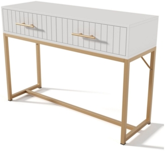 REDOM Schminktisch (mit 2 Schubladen 100 x 45 x 75 cm)