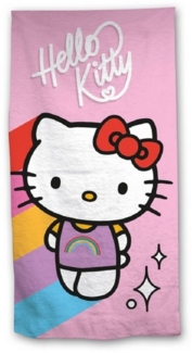 Hello Kitty Strandtuch 140x70 cm Weiches Badehandtuch für Fans