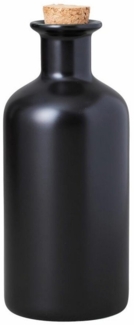Maxwell & Williams IA0043 Vorratsflasche Schwarz EPICURIOUS mit Verschlusskorken, Porzellan, in Geschenkbox