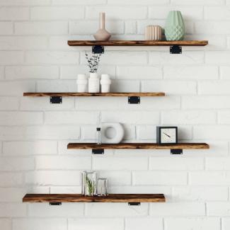 vidaXL Wandregale 4 Stk. Räuchereiche 60x10x1,5 cm Holzwerkstoff 838225
