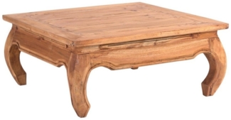 DESIGN DELIGHTS Couchtisch OPIUMTISCH "EAST 80", 80x80x36 cm, Altholz massiv, Beistelltisch