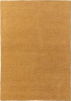 benuta Wollteppich Bent, rechteckig, Höhe: 6 mm, 100% Wolle, handgetuftet, Uni, Elegant, Wohnzimmer