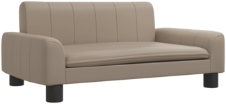 vidaXL Hundebett, Kunstleder, Cappuccino-Braun, 70 x 45 x 30 cm