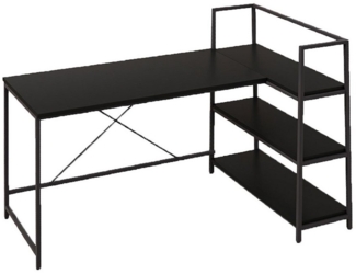 KOMFOTTEU Computertisch L-förmig, Schreibtisch, Arbeitsplatz, 148 x 100 x 90 cm