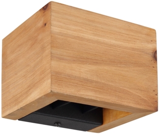 Wandleuchte, Holz, schwarz, UP DOWN, verstellbar, H 9,8 cm