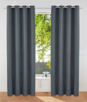 Bruno Banani Vorhang Lagan (2 St), Ösen, blickdicht, Polyester, 2-er Set, gewebt, Microfaser, versch. Größen, einfarbig, Bestseller