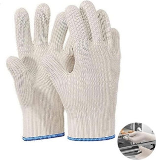 FELIXLEO Topflappen Hitzebeständige Kochhandschuhe für Grillen Backen Smoker Ofen Schwarz, (1-tlg)