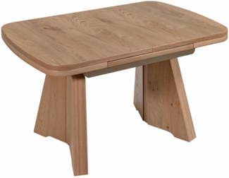 Couchtisch höhenverstellbar und ausziehbar Callida 90x54x65 Wildeiche