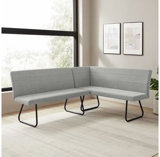 OTTO home Eckbank Blee, pflegeleichter Strukturstoff, komfortable Polsterung, Metallgestell