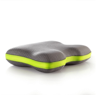 Nordic Schiller Anti-Schnarch-Kissen Carbon Visco, Füllung: Visco-Schaum, Bezug: Funktionsbezug mit Mesh-Einsatz, Einzelkissen, Einzeln verpackt, vakuumverpackt, Ergonomisch geformt, schnarchreduzierend, viscoelastisch