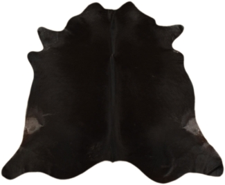KUHFELL online & NOMAD Fellteppich Kuhfell Rinderfell Teppich Dunkelbraun Schwarz Natur 230x190 cm