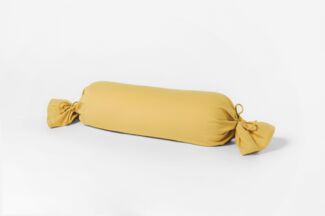 Mako Kissenbezug Feinjersey für Nackenrolle 15 x 40 cm senf