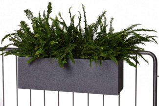 VIVANNO Balkonkasten Fiberzement BENNO Kasten - Grau Fiberzement (1 St), 62x21,50x22 cm