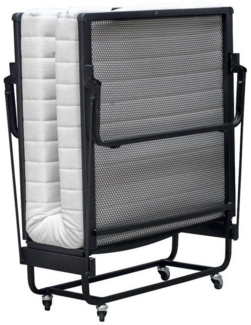 BedBox Gästebett Gästebett, Klappbett, Raumsparbett mit Spiralnetgitter mit Kaltschaummatratze, inclusive Staub Husse, 90x200 oder 120x200 cm