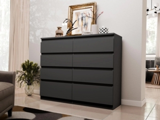 Beautysofa Kommode Aura II modern, Hochkommode mit Schubladen