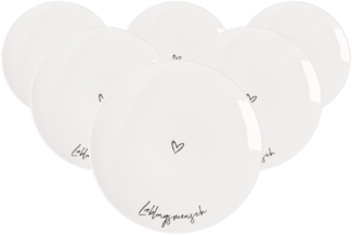 Villeroy & Boch Statement Frühstücksteller Lieblingsmensch ø 21,2 cm 6er Set - DS