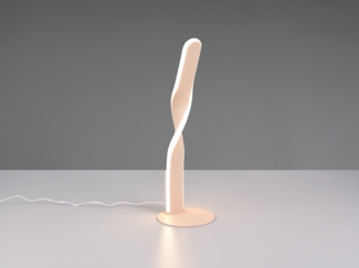 LED Tischlampe GINKO, Metall Beige, Höhe 40,5cm