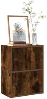 vidaXL Bücherregal Räuchereiche 40x24x52 cm Holzwerkstoff 860359
