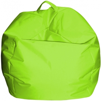 Dmora Pouf Ascia, Mehrzwecksessel, Sitzsack, Hockerhocker, Made in Italy, 65x65 h50 cm, Grün