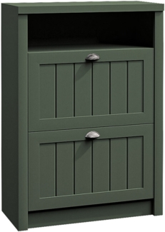 AX LIVING Schmaler Schuhschrank „Palmano SNB“ – 80 cm breit, Grün