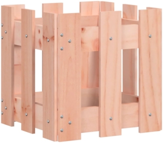 vidaXL Pflanzkübel Lattenzaun-Design 30x30x30 cm Massivholz Douglasie 832445