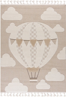 Mazovia Kinderteppich Kinder Ballon Wohnzimmer, Schlafzimmer, Esszimmer, Büro, 80x150 cm, Fußbodenheizung