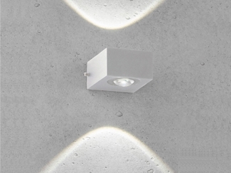 Fischer & Honsel 30399 LED Outdoor Wandleuchte Helsinki LED Silber 3000K IP54
