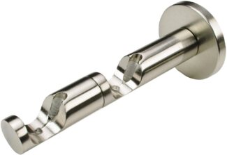 Liedeco Gardinenstangenhalter Kombiträger, Träger 2-läufig "France", Gardinenstangen, Vorhangstangen, (1-St), Halter, Träger für Stangen, Rohre 20 mm