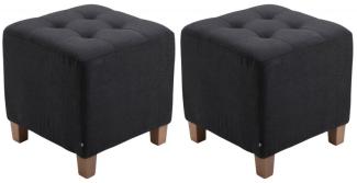 2er Set Sitzhocker Pharao, antik-hell