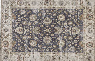 Teppich mehrfarbig orientalisches Muster 150 x 230 cm Kurzflor PELITLI