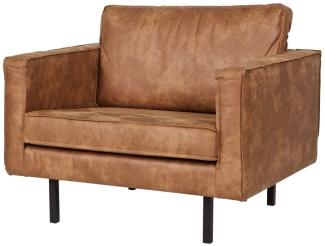 BePureHome Rodeo Sessel Lederlook Cognac