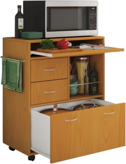 VCM Küchenmöbel Servierwagen Kicha 916891 Buche H. 86 x B. 70 x T. 40 cm