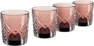 CreaTable 33076 Eugene Whiskybecher, 300 ml, violett (4er Pack)