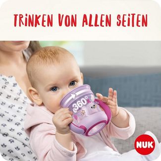 NUK Trinkflasche NUK Mini Magic Cup Rosa/Mint – 2er Pack (AMZ)