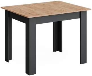 Vicco Esstisch Anthrazit/Goldkraft Eiche 100x80 cm ausziehbar, Repose