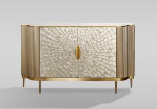 Livin Hill 'Stilig' Kommode, MDF champagnergold, 88 x 40 x 150 cm